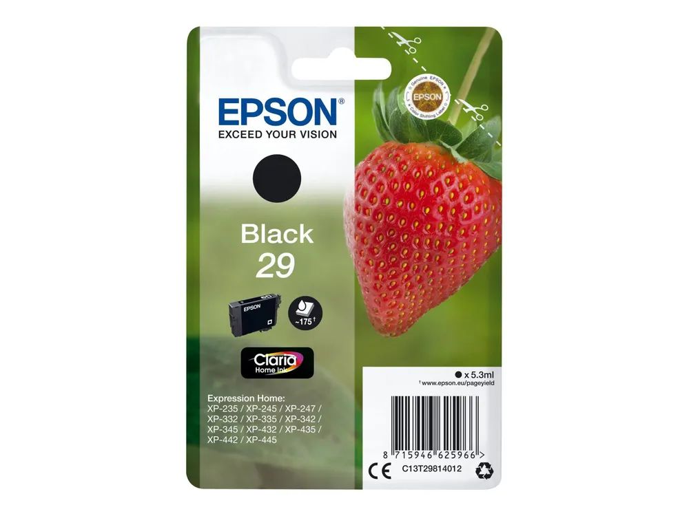 Epson 29 - 5.3 ml - Schwarz - original - Blister