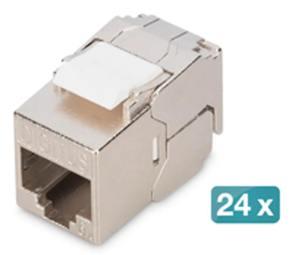 DIGITUS Keystone Cat6A geschirmt 24 Stk. werkzeugfr