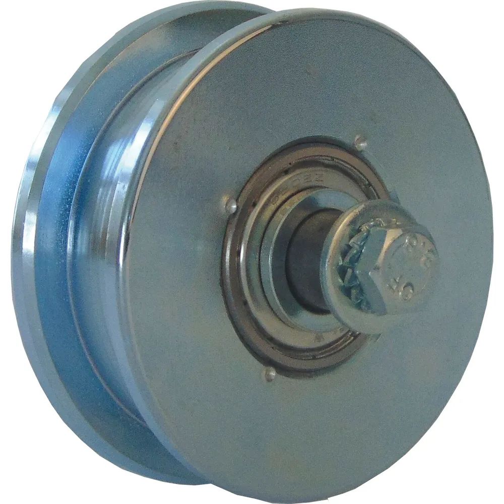 Helm Schiebetor-Stahlrolle ø 100 mm, Stahl verzinkt, blau
