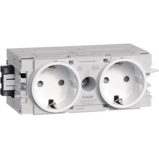 Hager STECKDOSE 2F.WAGO CPROFIL VWS / HAGER GS20009016