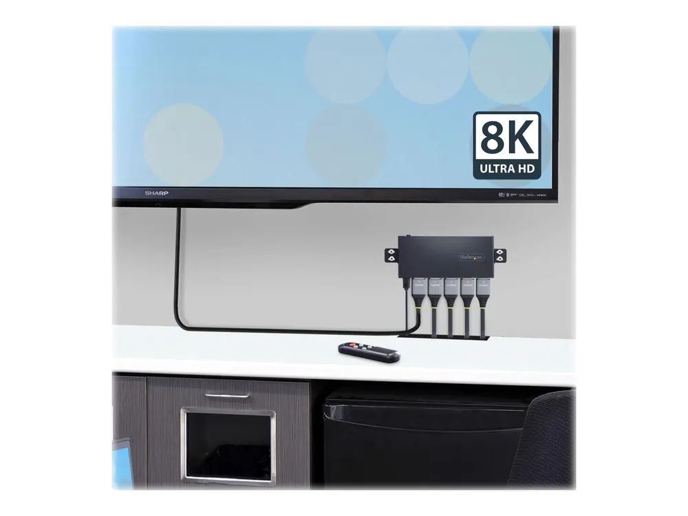 StarTech.com 4-Port 8K HDMI Switch, HDMI 2.1