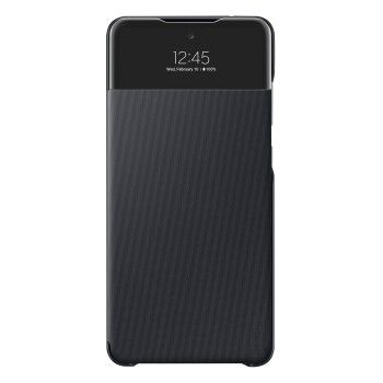 Samsung S View Wallet Cover "EF-EA725" für Galaxy A72, Schwarz