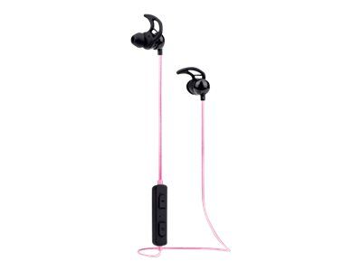 Manhattan Bluetooth In-Ear Headset (Clearance Pricing), Multi Coloured Cable Light, Omnidirectional Mic, Integrated Controls, Ear Hook for Secure Fit, 5 hour usage time (approx)