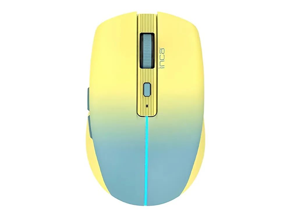 INCA Maus - optisch - 6 Tasten - kabellos - Bluetooth 5.1, 2.4 GHz - kabelloser Empfänger (USB)