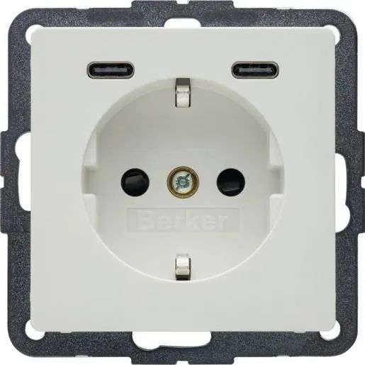 Berker Q.X SSD M.2F.USB-C 20W PWS SAM / BERKER 48156089