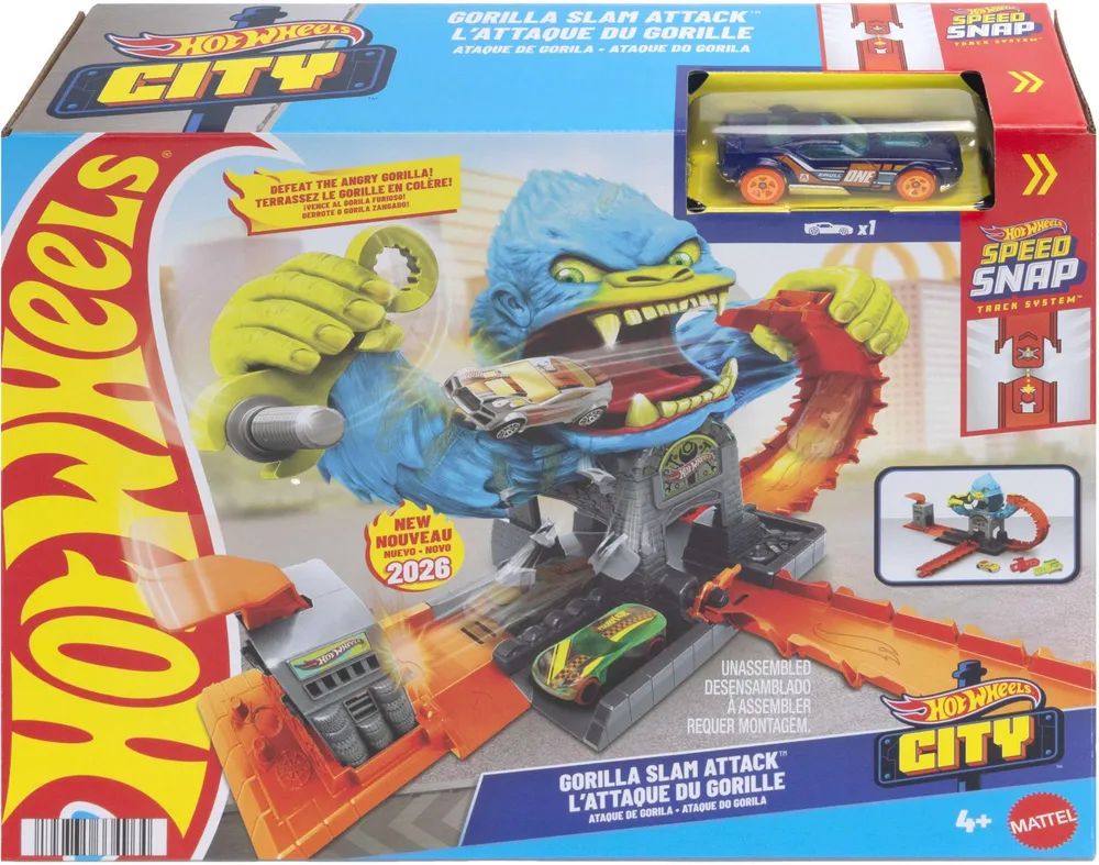 Mattel GmbH HW City Gigantischer Gorilla Angriff