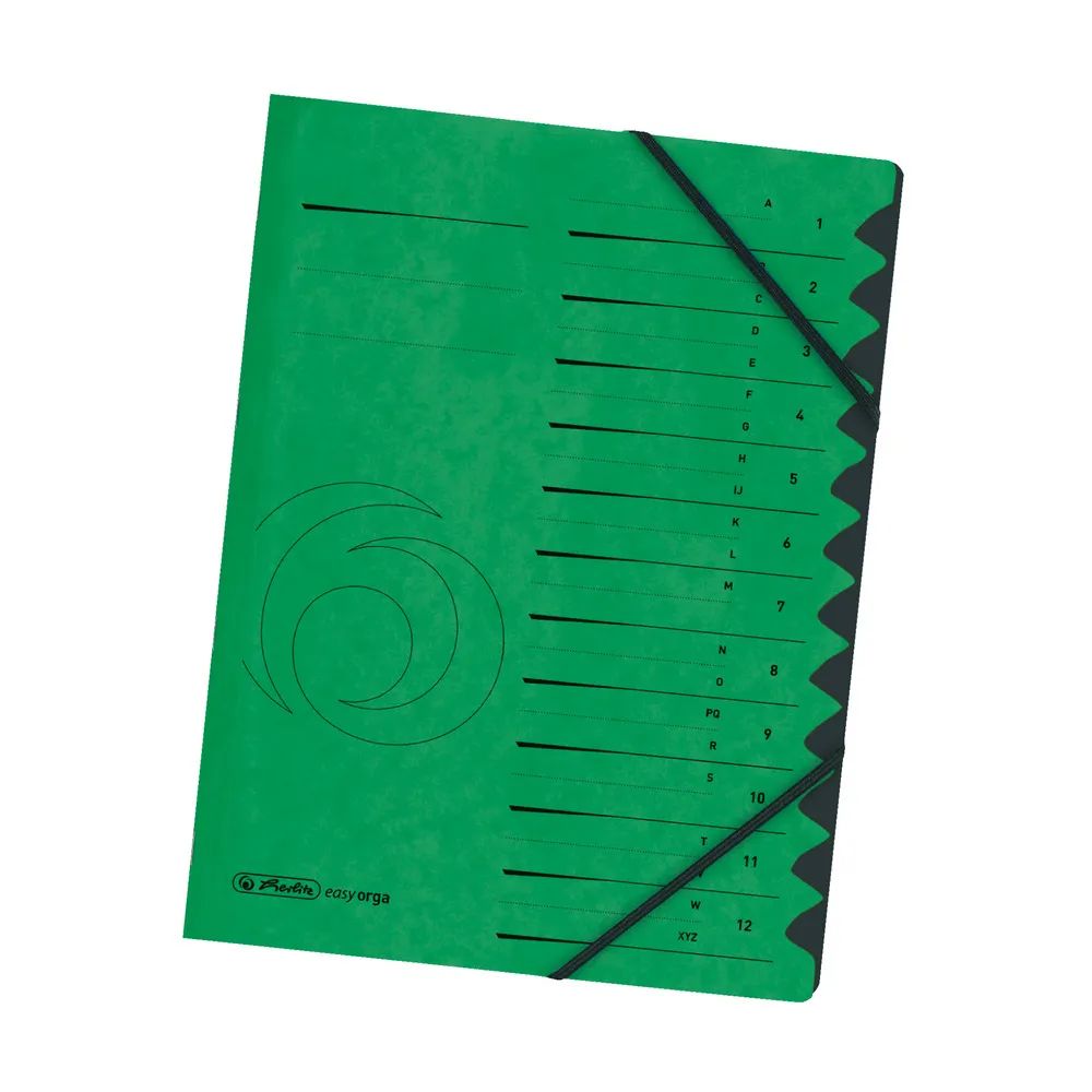 herlitz Ordnungsmappe 1-12 Quality, grün
