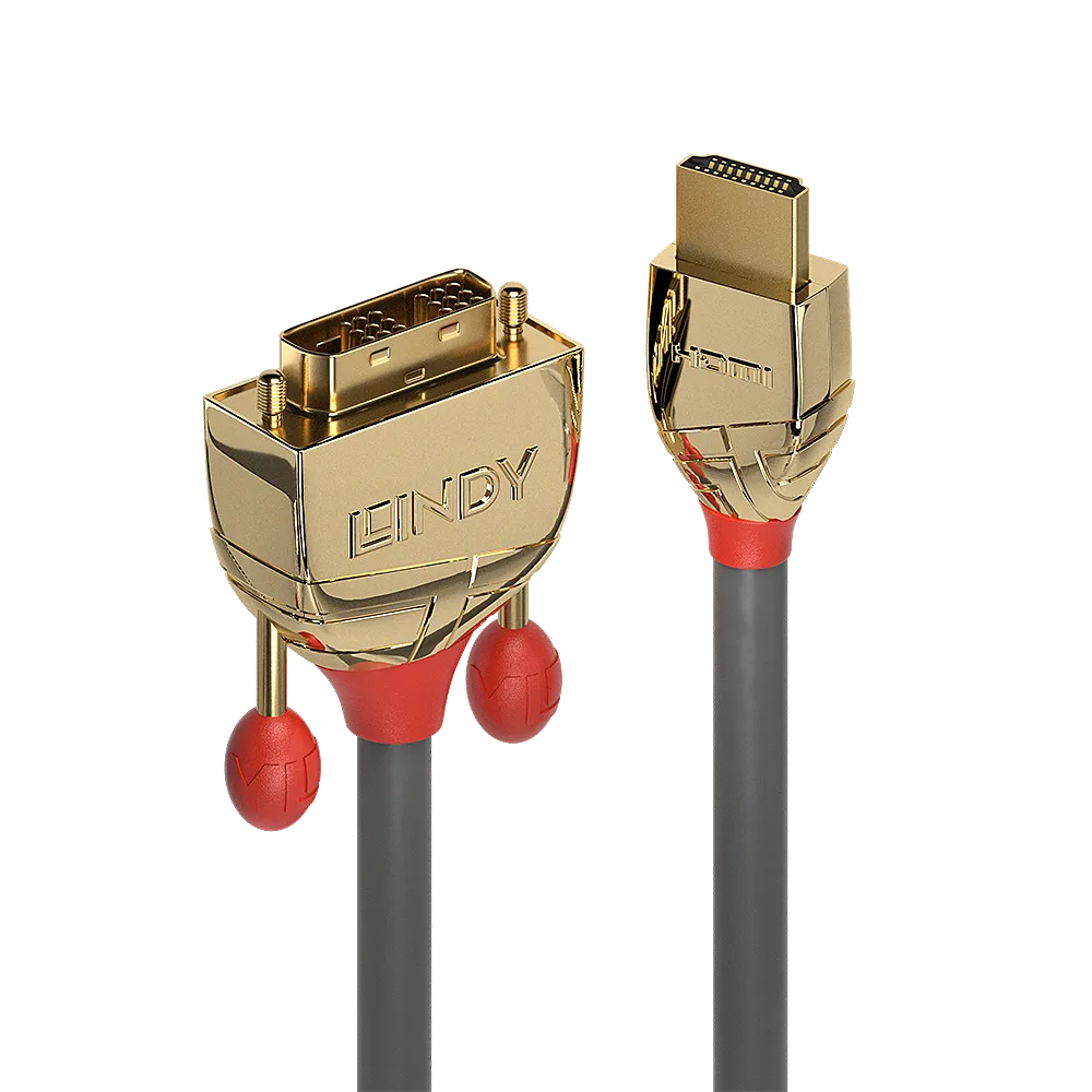 Lindy Gold Line - Adapterkabel - HDMI männlich zu DVI-D männlich