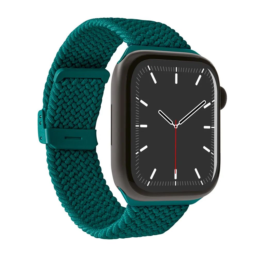 PURO LOOP Band für Apple Watch 42/44/45/49mm, dunkelgrün