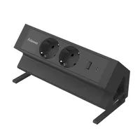 Fellowes 100137182 Drinnen Typ F Schwarz 2 Ac-Ausgänge 230 V