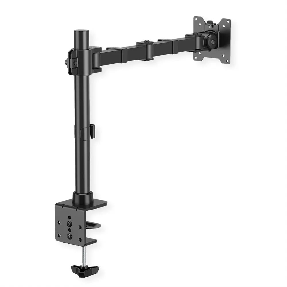 VALUE Schwerlast-LCD-Arm, Trägerstange, 4 Gelenke, Tischmontage, bis 20 kg