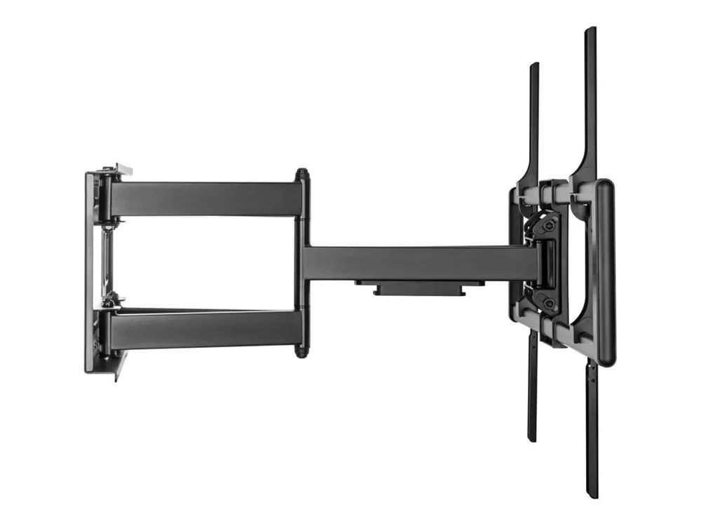 Techly Befestigungskit (Wandbefestigung) - für Curved Panel/Flat Panel - schmal - Stahl - Schwarz - Bildschirmgröße: 152-305 cm (60"-120")