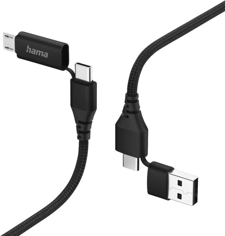 Hama 201537 4IN1,USBA+USBC,USBC+MIC.USB,1,5M