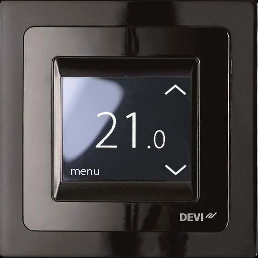 Devi UHRENTHERMOSTAT RAL 9005 M.R. / DEVI DEVIREG TOUCH SW 140F1069