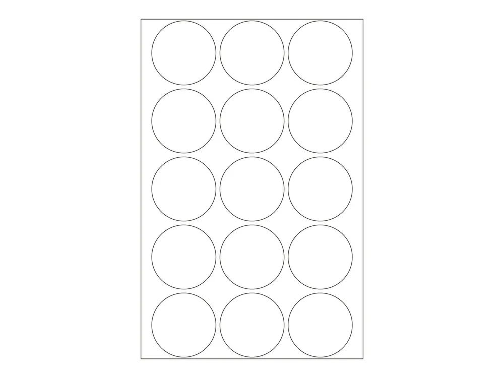 HERMA Permanenter Klebstoff - weiß - 32 mm rund 480 Etikett(en) (32 Bogen x 15)