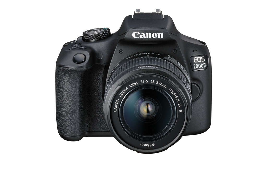 Canon EOS 2000D schwarz mit Objektiv (2728C003)