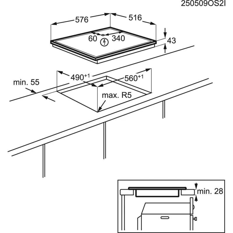 AEG KOCHFELD CERAN (HERDGEBUNDEN) / AEG TA64RAS6XB EDST 949493054