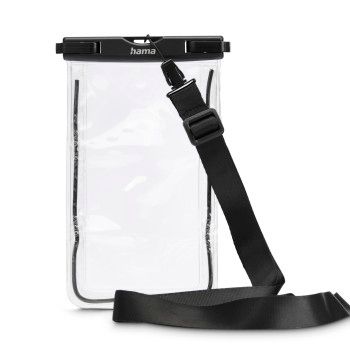 Hama Wasserdichte Handyhülle, bis 6,7", IPX8, Unterwasserhülle, zum Umhängen, SW