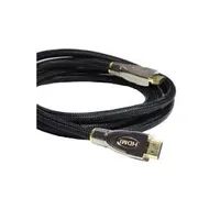 PYTHON Anschlusskabel HDMI 2.0 Kabel 4K2K / UHD 60Hz - 24K vergoldete Kontakte - OFC - Nylongeflecht schwarz - 1,5m - PYTHON Series