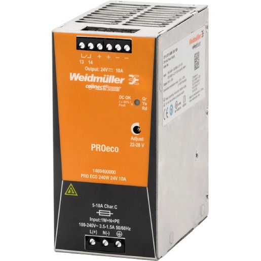 Weidmüller SCHALTNETZGERÄT 24V 10A / WEIDMÜ PRO ECO 240W 1469490000