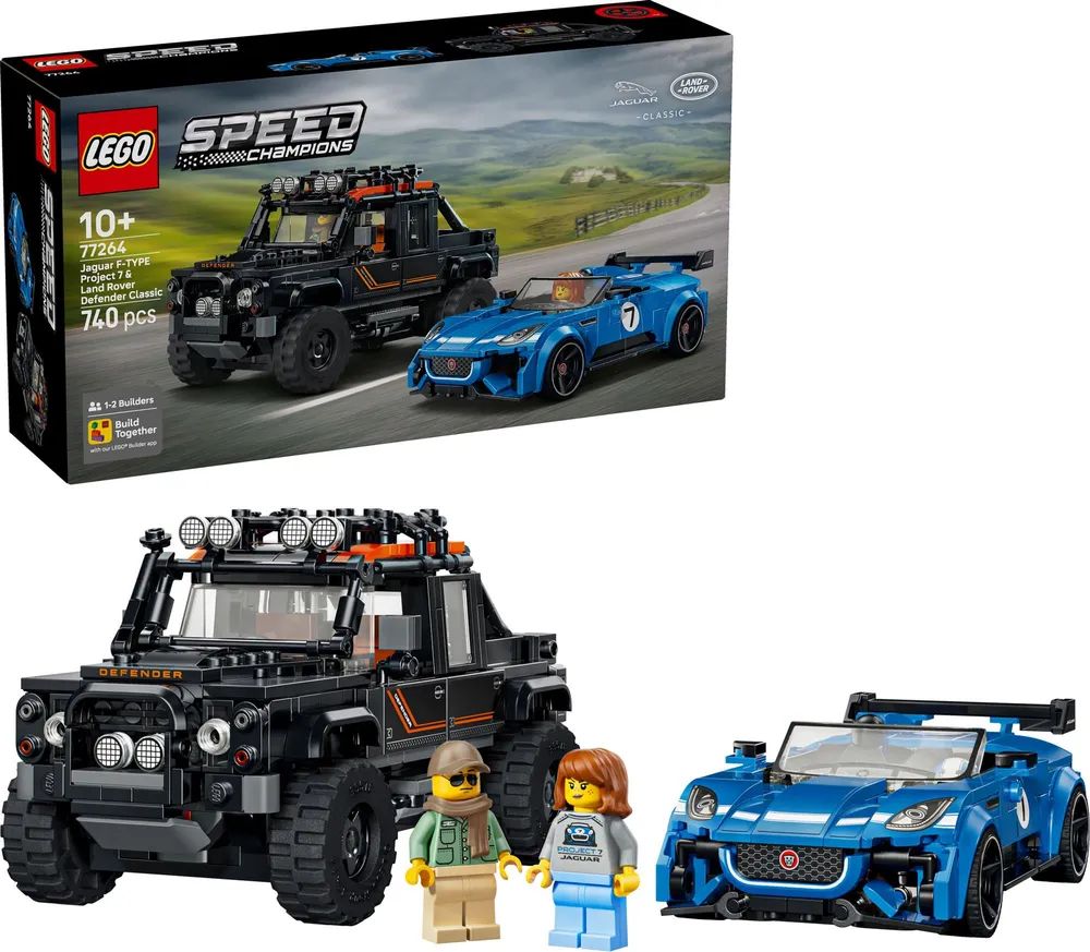 LEGO 77264 Speed Champions Jaguar Project 7 & Land Rover Defender