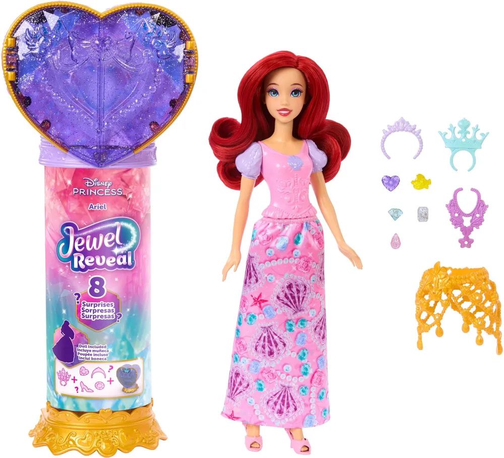 Mattel GmbH DP Juwel Reveal Ariel Puppe