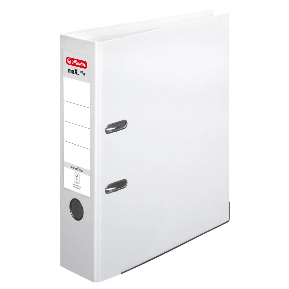 herlitz Ordner maX.file protect plus A4 8cm weiß