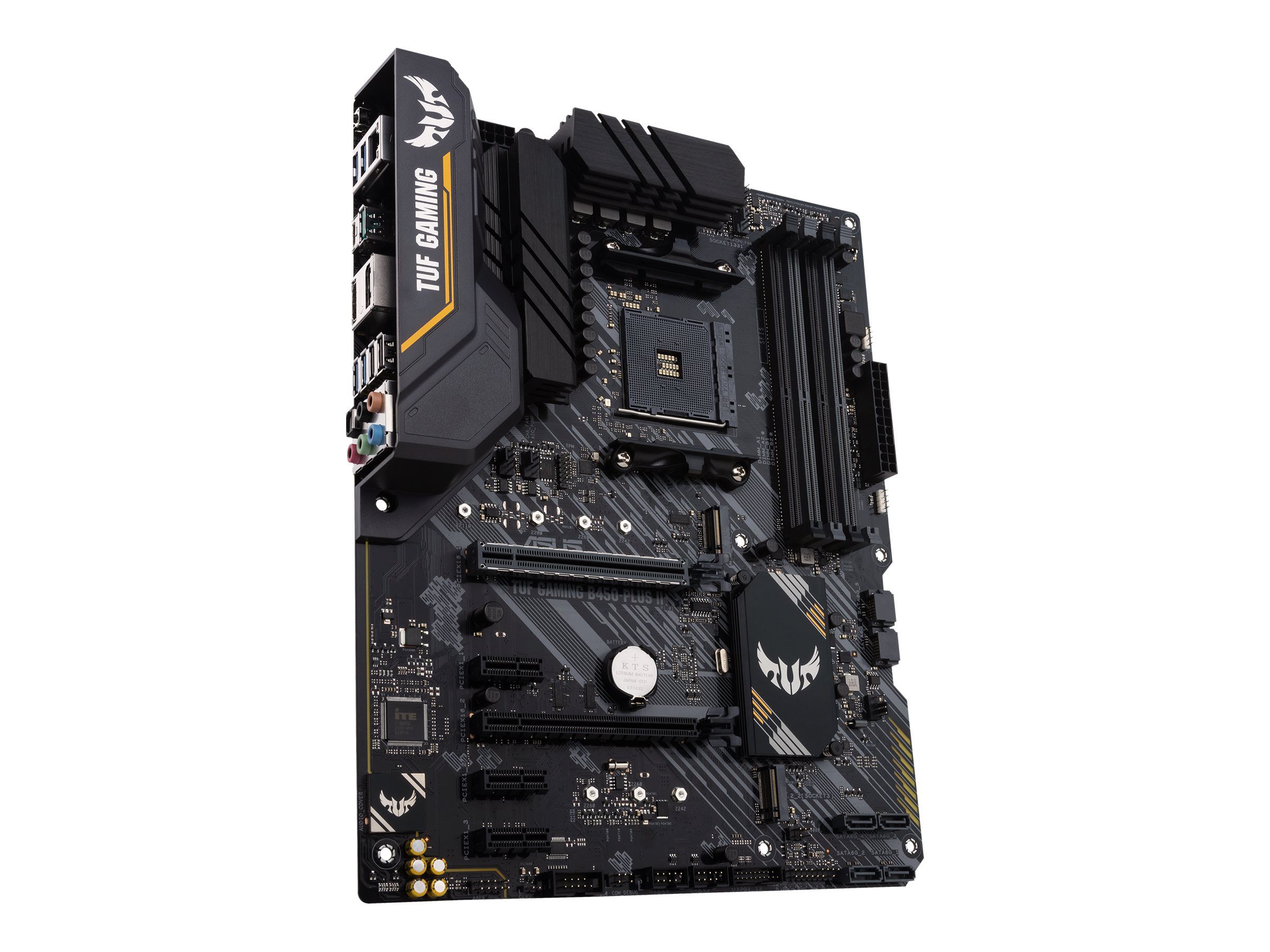 ASUS TUF GAMING B450-PLUS II - Motherboard - ATX - Socket AM4 - AMD B450 Chipsatz - USB 3.2 Gen 1, USB 3.2 Gen 2, USB-C Gen2 - Gigabit LAN - Onboard-Grafik (CPU erforderlich)