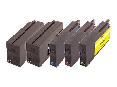 Peach Combi-Pack PLUS H950/H951 - 5er-Pack - Schwarz, Gelb, Cyan, Magenta - kompatibel - wiederaufbereitet - Tintenpatrone (Alternative zu: HP 950, HP 951)
