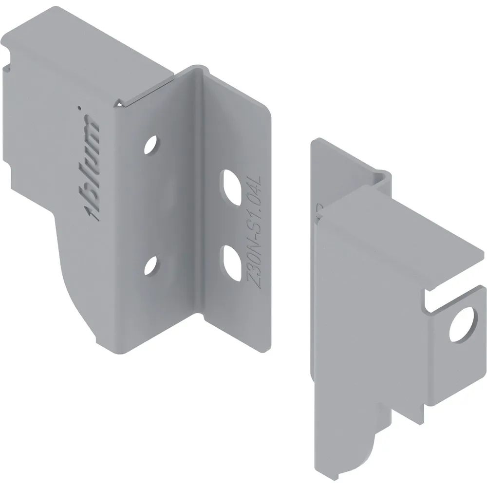 BLUM TANDEMBOX antaro Rückwandhalter, Höhe N, grau RAL 9006
