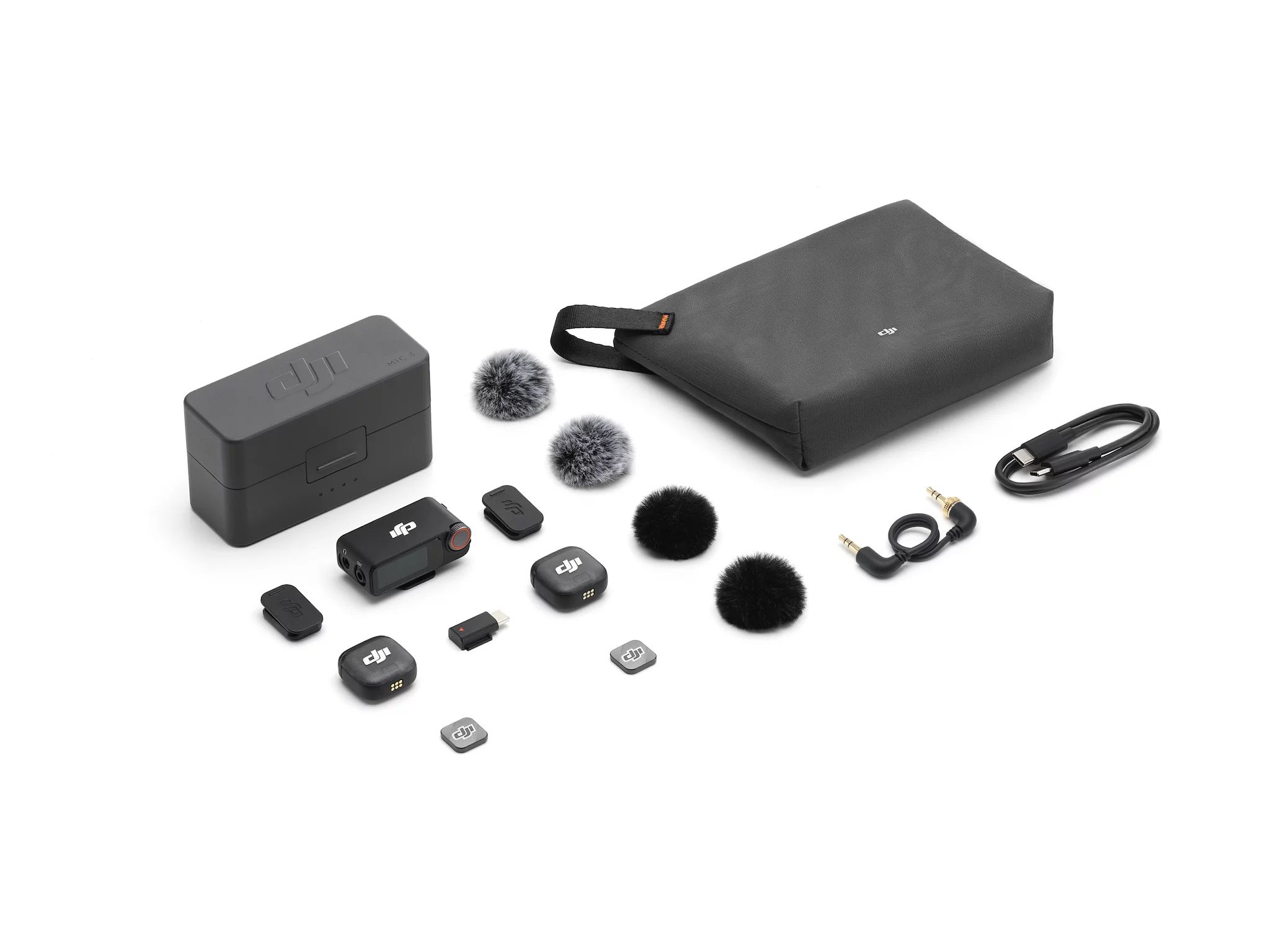 DJI Mic 3 (2 Sender + 1 Empfänger + Ladeschale)