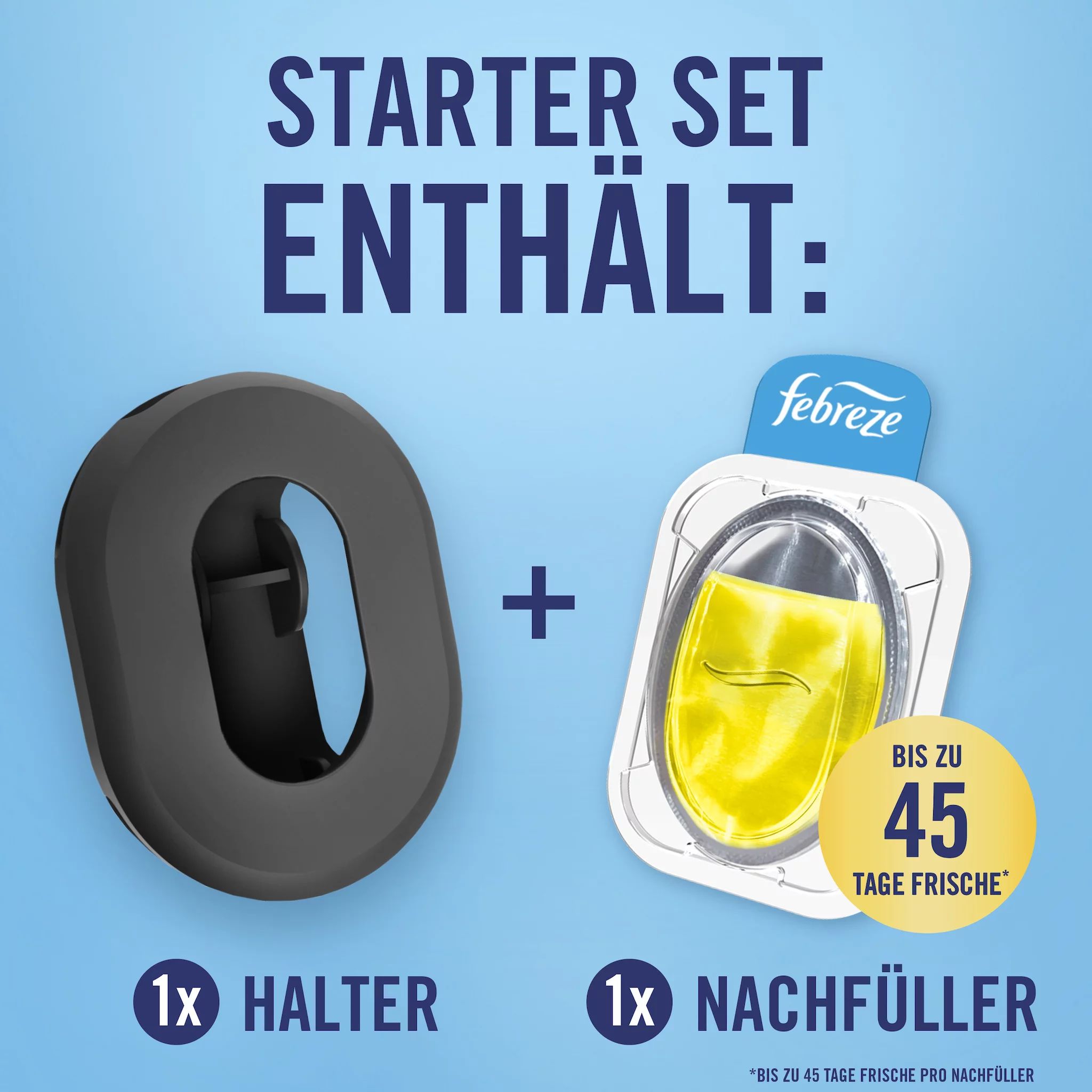 Febreze Mülleimererfrischer Starterkit Zitrusfrische = 4,88ml