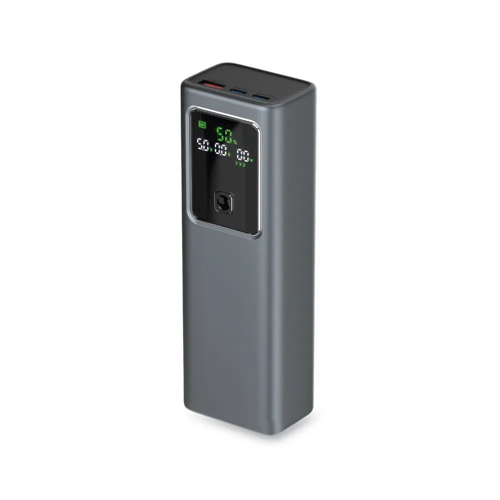 SBS Powerbank 100W PD, 20.000 mAh, 1x USB-A, 2x USB-C PD und eingebautem LCD DISPLAY