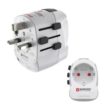 Hama Weltreiseadapter "Pro Light AC 30PD", 3-polig, 1x USB-C, 1x USB-A, 30 W