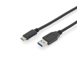 DIGITUS USB Type-C Anschlusskabel, Gen2, Type-C auf A