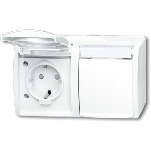 Busch-Jaeger SCHUKO® DOPPELSTECKDOSE / BUSCH 20/2 EBW-54 2CKA002084A0723