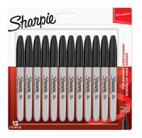 Sharpie Marker Rundspitze fein 12 Stück schwarz Blister