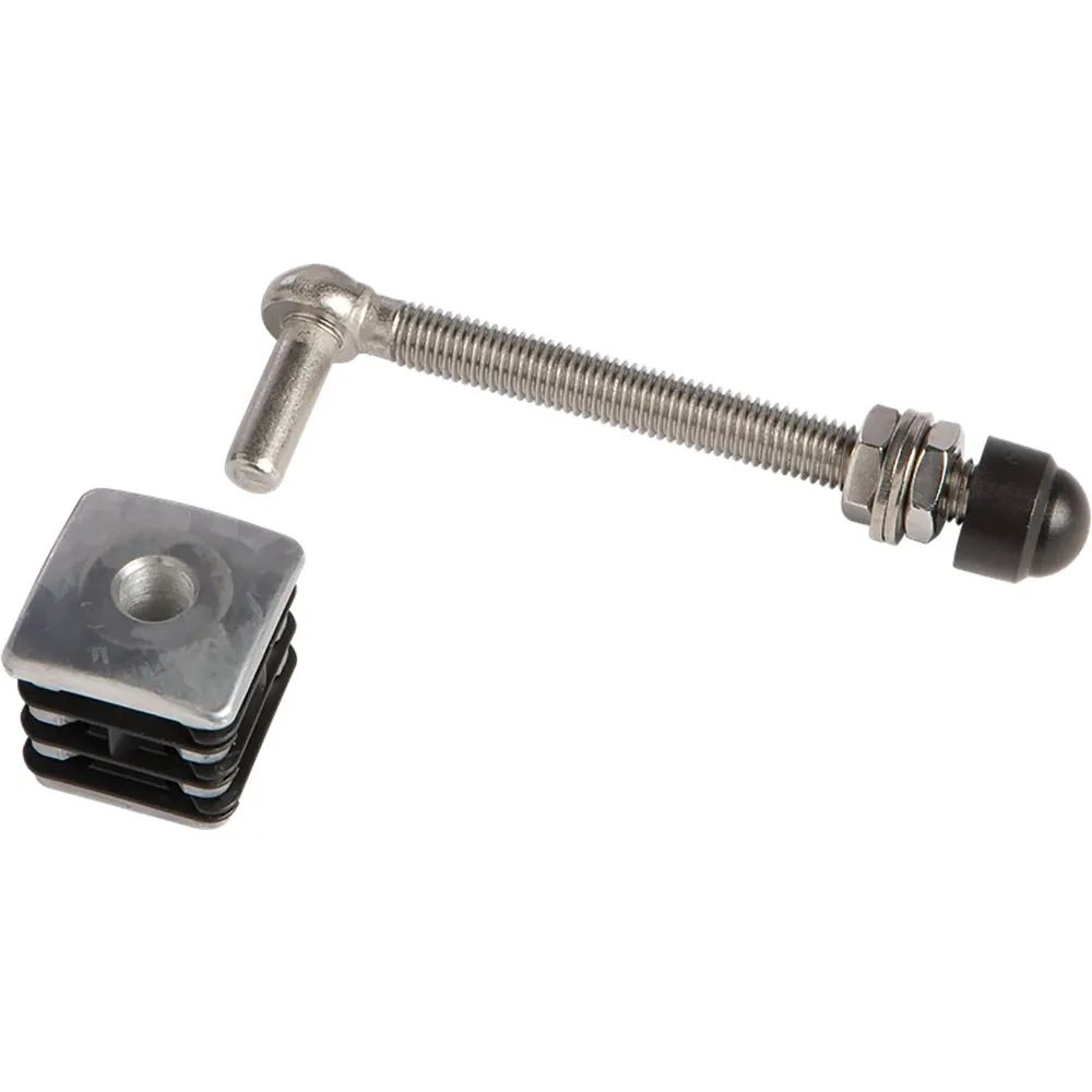 Locinox Torband für Gartentore, M12, Länge 130 mm, für Vierkantrohr, Edelstahl
