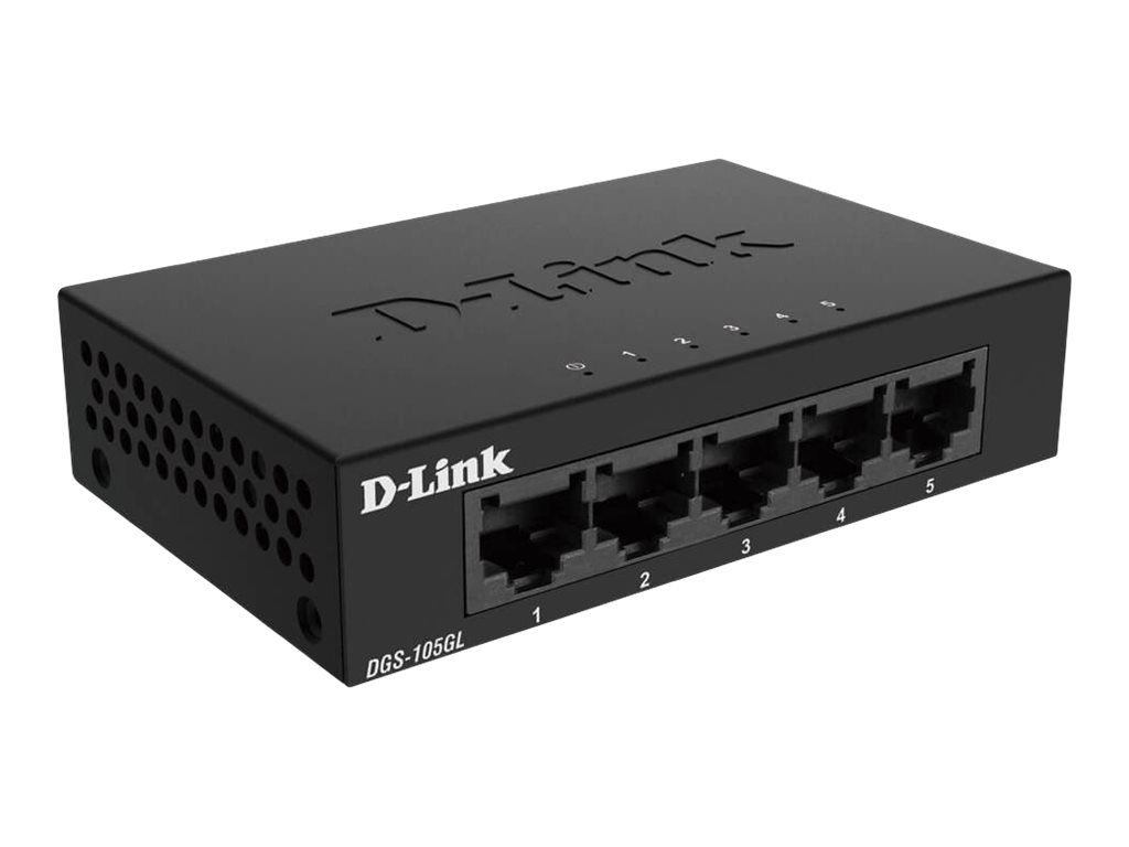 D-Link DGS 105GL - Switch - unmanaged - 5 x 10/100/1000