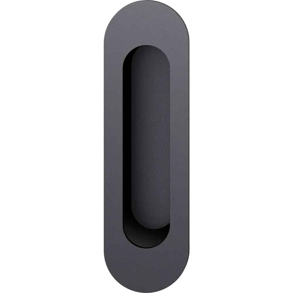 FSB Schiebetürmuschel 42 4250 oval offen, Aluminium schwarz matt