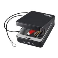MasterLock Tragbarer Minisafe mit Kombination - Schwarz - Stahl - 1 Stück(e) - 1 Stück(e) - 203 mm - 150 mm