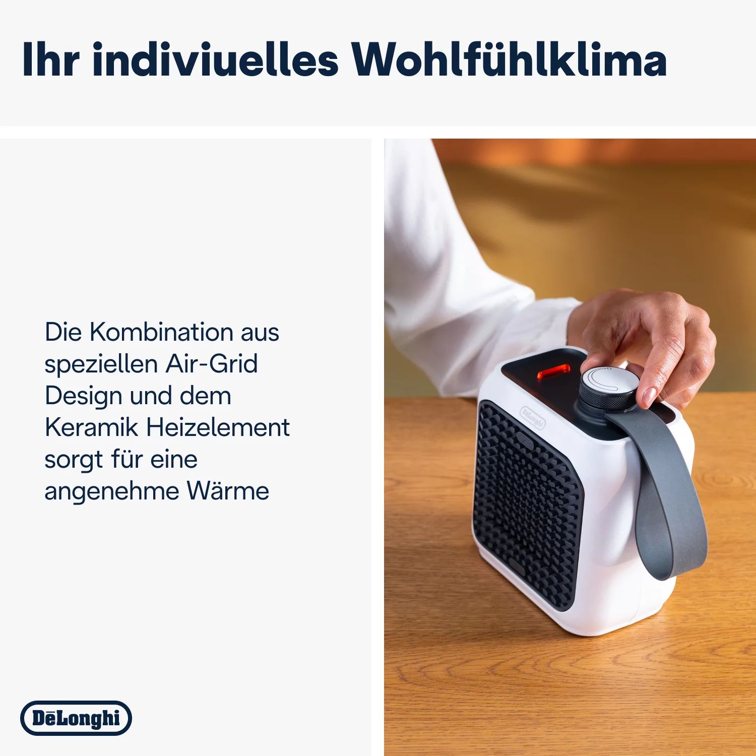 Delonghi HFXR12C03.WG Capsule Desk