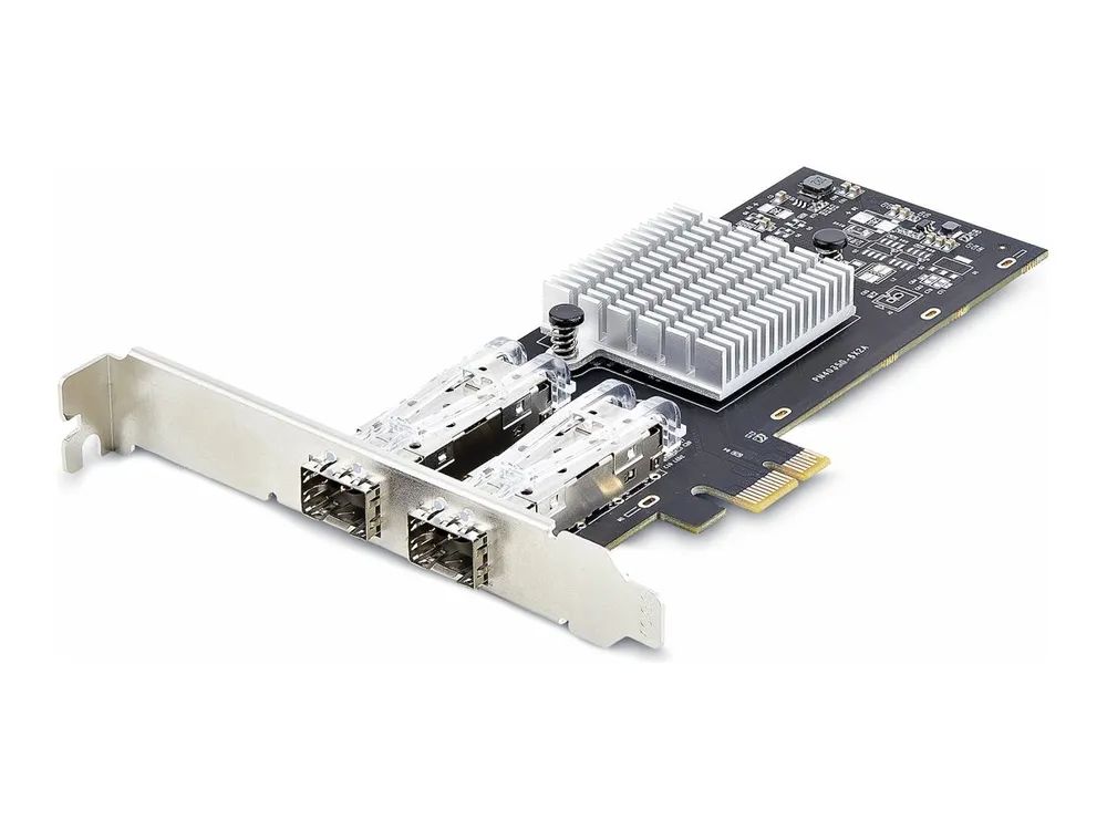 StarTech.com 2-Port GbE SFP Network Card, PCIe 2.0 x1, Intel I350-AM2 2x 1GbE Controller, 1000BASE Copper/Fiber Optic, Dual-Port Gigabit Ethernet NIC, Desktop/Server Backplanes - Windows and Linux Compatible (P021GI-NETWORK-CARD)