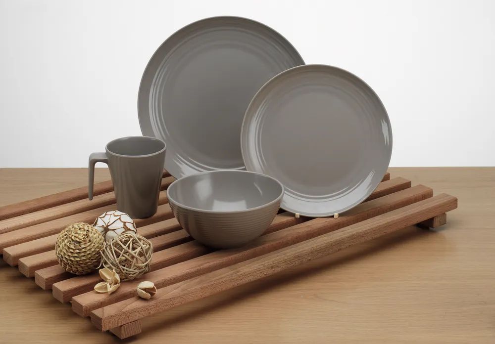 Flamefield Melamin-Set Seramika Latte