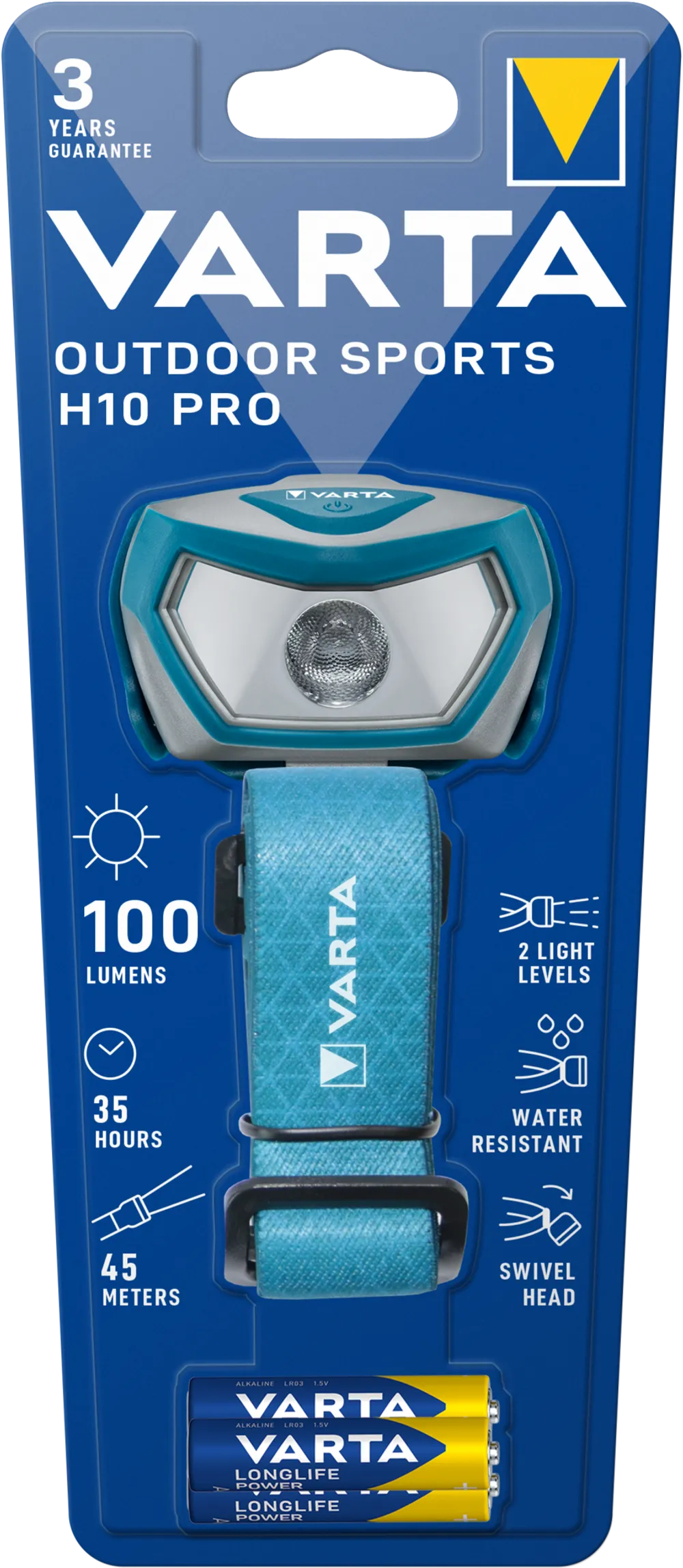 VARTA Outdoor Sports H10 Pro 3AAA mit Batt.