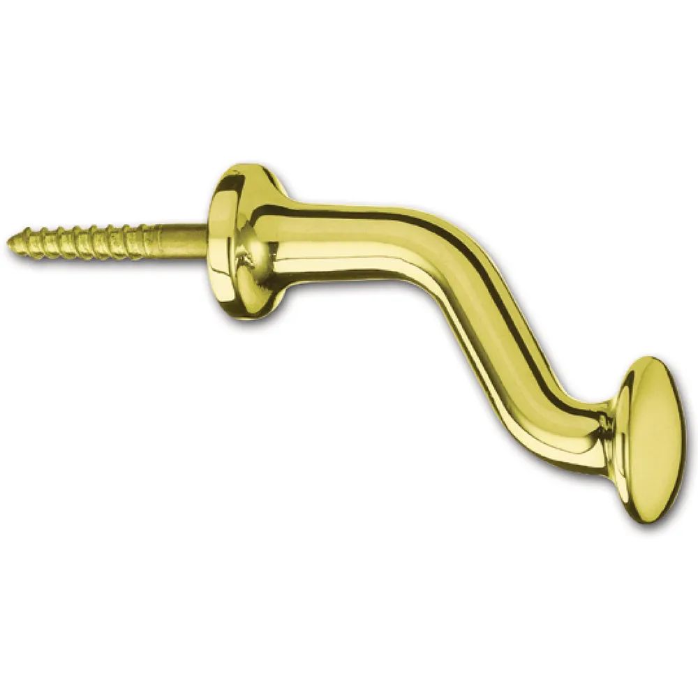 Grundmann Fensterschutzkopf zum Einschrauben, 75 mm, Messing poliert