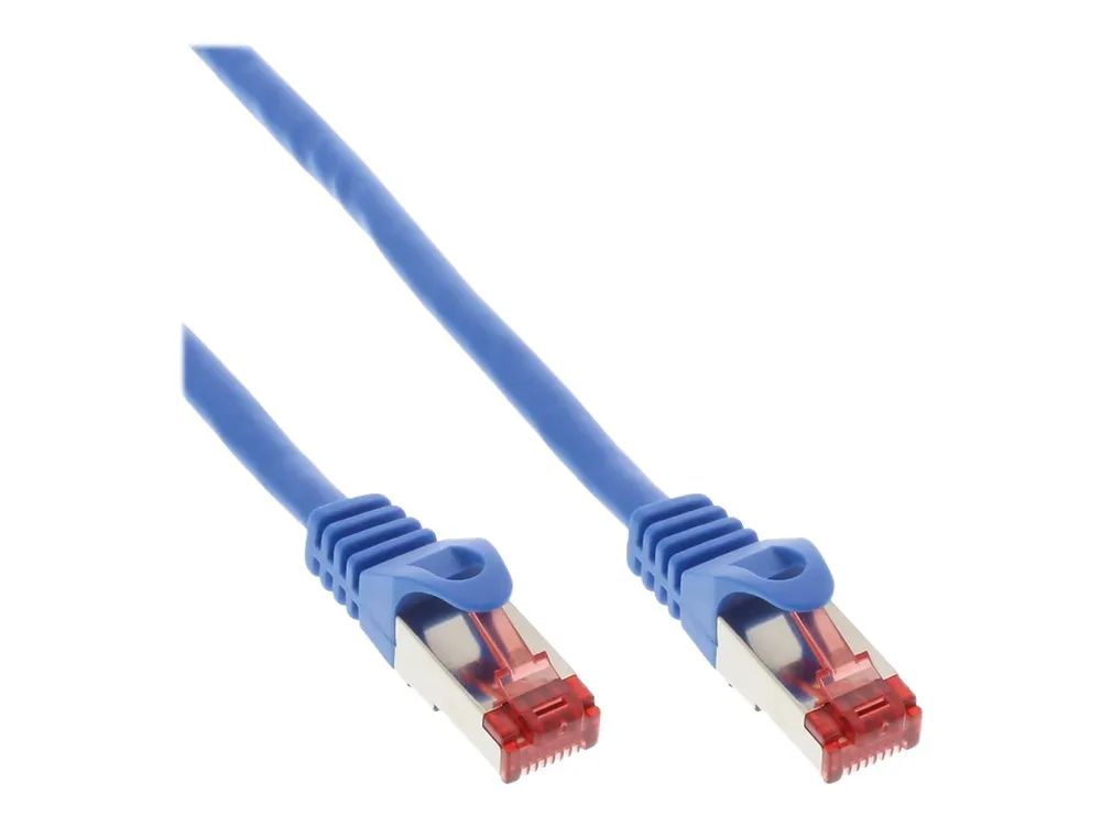 InLine Patchkabel - S/FTP (PiMf) - Cat.6 - 250MHz - PVC - CCA - blau - 5m