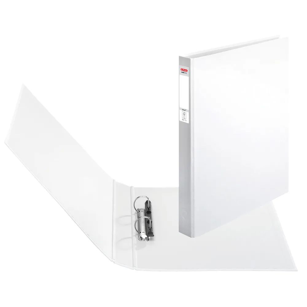 herlitz Ringbuch maX.file protect, 2-Ring, A4, weiß