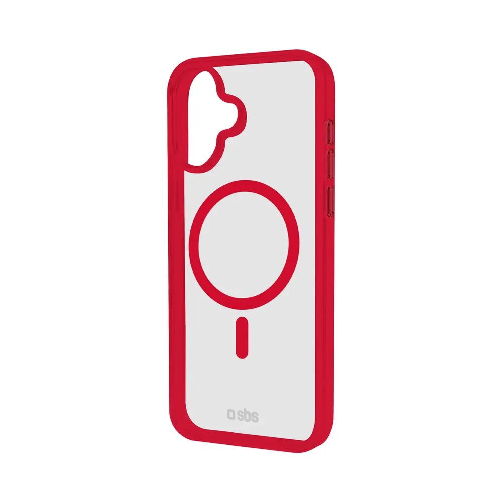 SBS MAG FRAME CASE MagSafe kompatibles Cover für iPhone 16, rot
