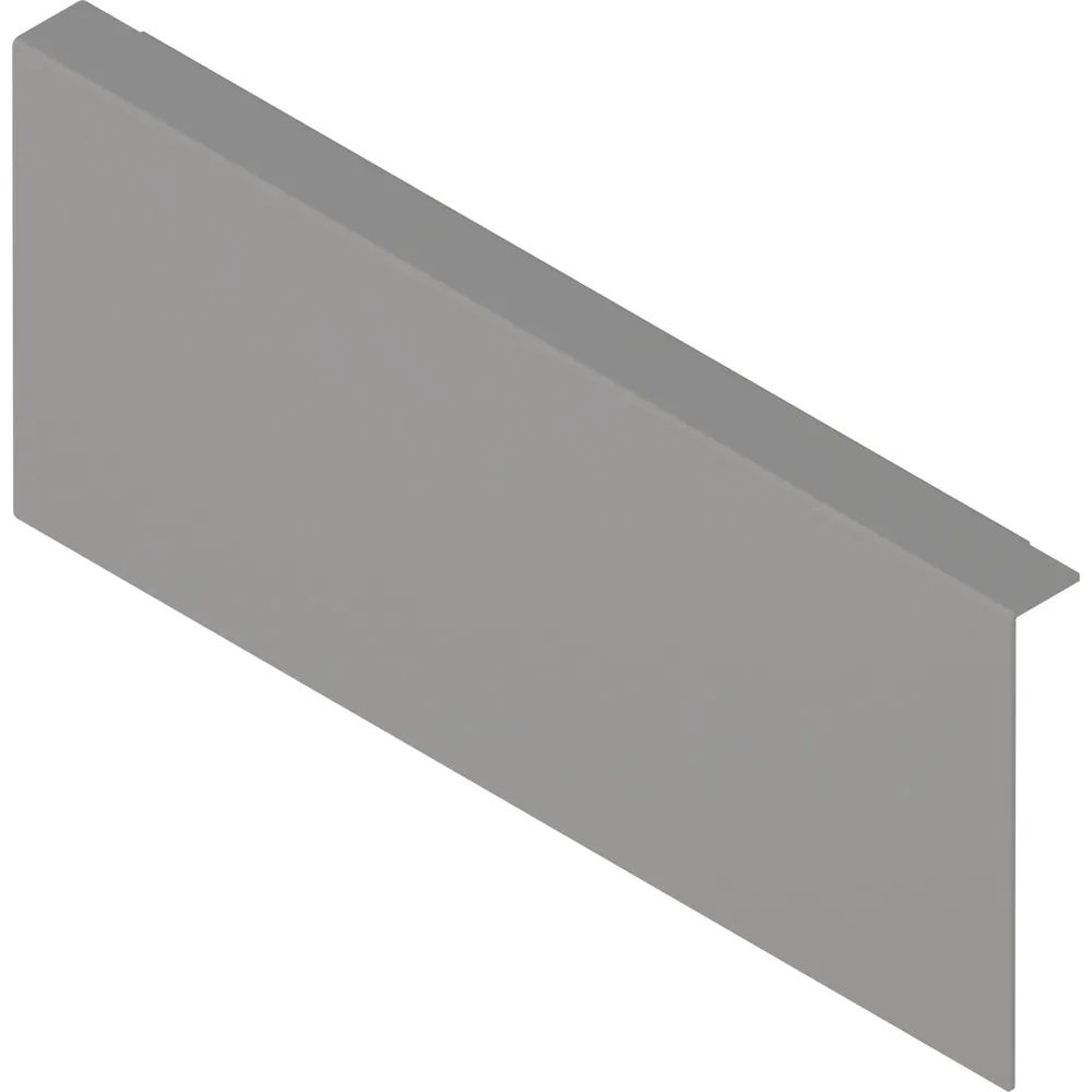 BLUM AMBIA-LINE Holzrückwandadapter. Höhe K, B242 mm, Stahl Indiumgrau